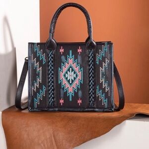 Montana West Dark brown Aztec Tote